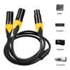 Signal Y Splitter 3 Pin XLR Female Cord Female To Dual XLR Male XLR Splitter Cable XLR Female Wire