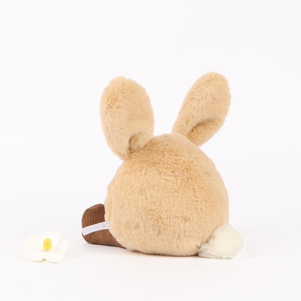 Rabbit Playful Bunny Plush Toy With Smiling Long Ears Rabbit Desktop Decoration Ornament