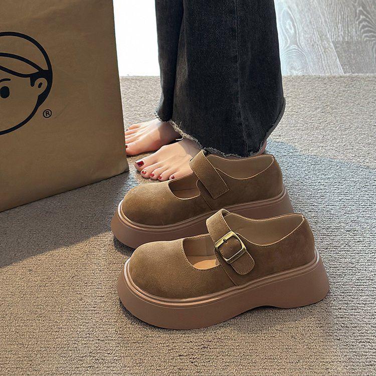 Platform Loafers Women's Spring 2025 New Fashion Outer Wear High-end Sense One Pedal