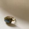 SUZURAN Spiritual Ring Labradorite Spiritual Gemstone Ring Labradorite