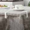 Table Cover Clamps 4 Piece Clip-On Plastic Holders for Dining Tables, Coffee Tables, Outdoor Meals and Home Use