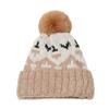 Autumn and Winter New Mohair Wool Hat Cold Hat Retro Geometric Rhombus Knitted Hat for Men and Women 2025