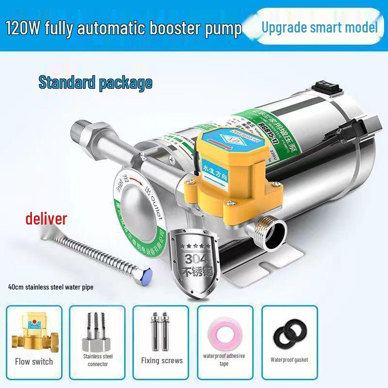 Automatic Silent Water Booster Pump for Solar Heaters, 220V
