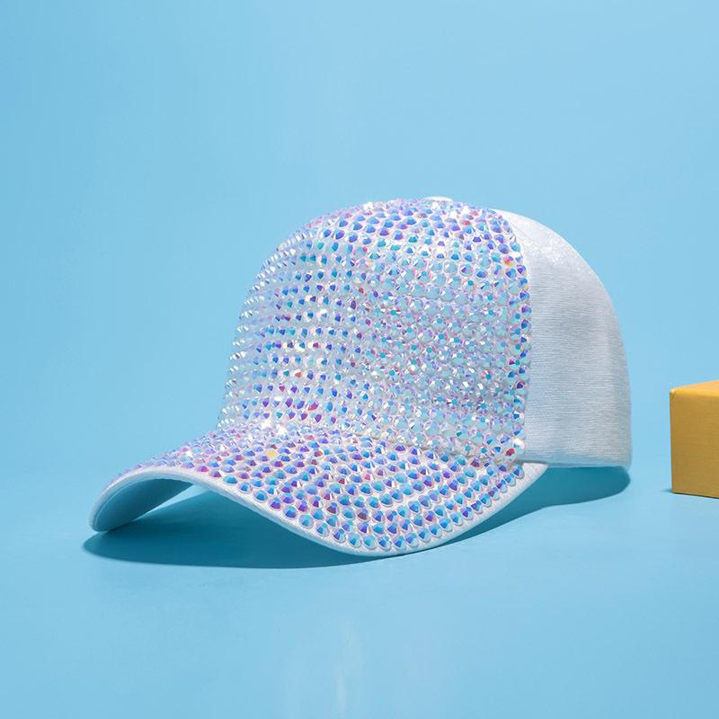 Damen Baseballkappe im koreanischen Stil mit Strass-Netz - TikTok Influencer Mode Sonnenhut