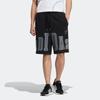 Adidas Neo Big Logo Print Sports Shorts Men Bottoms Black HN0004