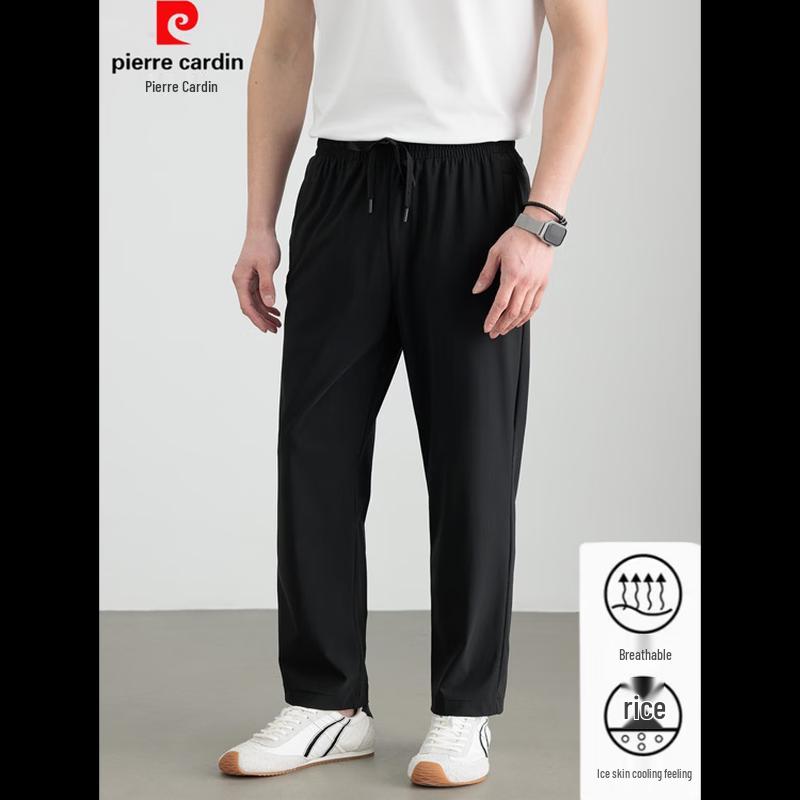 Pierre Cardin Men s Ice Silk Quick-Dry Straight Leg Casual Pants S