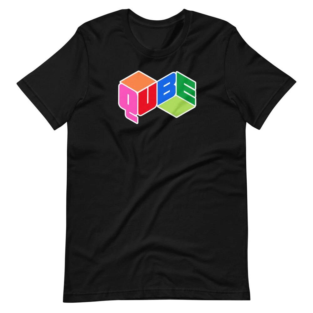 QUBE Television Graphic Tee Shirt Black 70s Retro Unisex 100% Cotton T-shirt Mens Tees Top 2XL