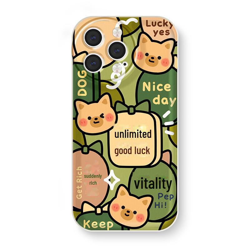 

Силиконовый чехол Zhitai Cartoon для iPhone 14/15 Pro, Vivo, Huawei с защитой Air Cushion iPhone 6