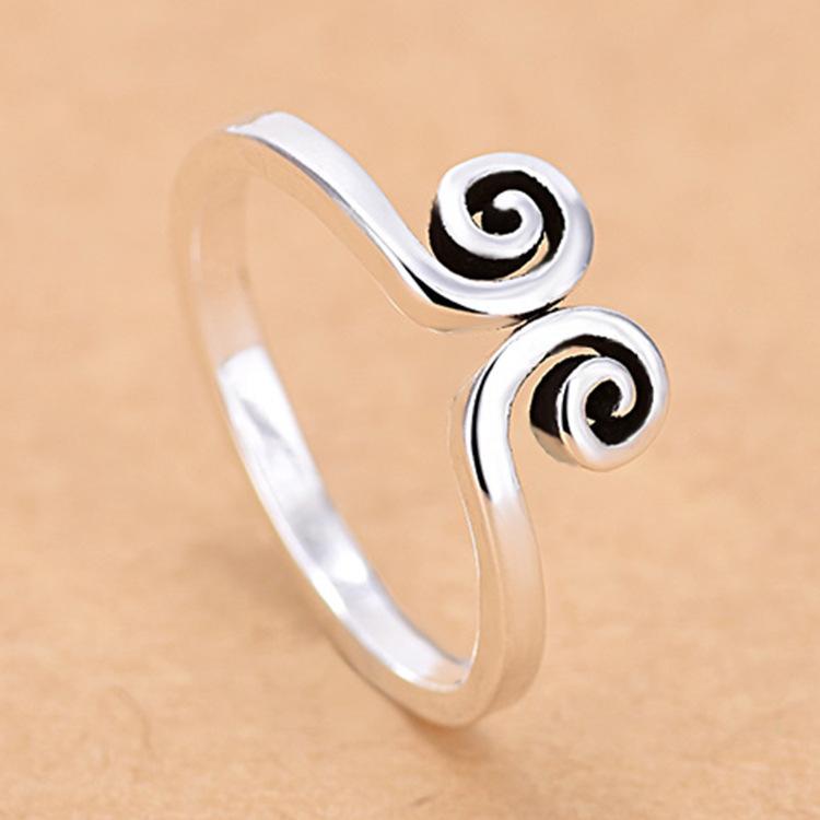 Opening Vintage Ring Female Simple Cold Wind Adjustable Index Finger Ring Small Fresh Personalized Finger Ring