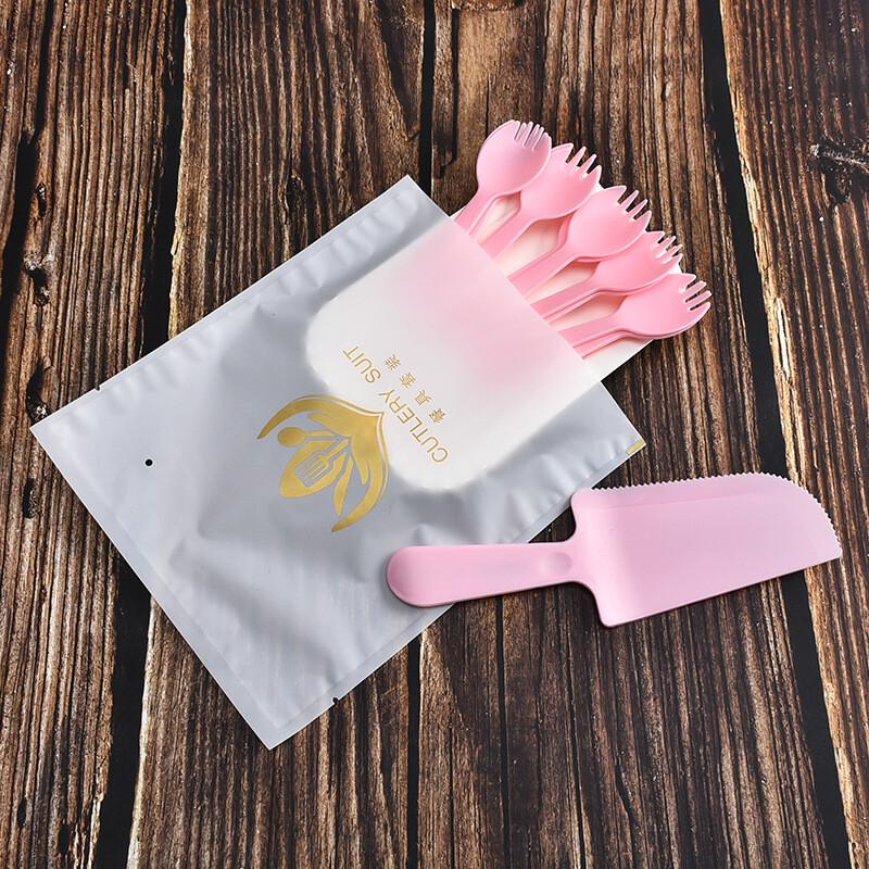 BASUN Disposable Birthday Cake Cutlery Set