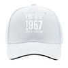 MAKEFGE Vintage  Distressed  Adjustable Unisex Hat with Retro Lettering Lightweight for Outdoo Sandwich Baseball Cap