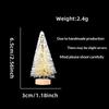 Mini Artificial Christmas Trees With Snow Frosted Finish Wooden Bases For Tabletop Decor Holiday Party Home Diy Crafts