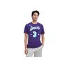 New Nike X NBA Los Angeles Lakers T Shirt Unisex Dark Purple DA7384-549