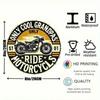 Vintage Motorcycle Garage Metal Tin Sign Wall Art Decor Man Cave