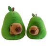 Avocado Capybara Plush Toy - Internet Celebrity Stuffed Animal Doll