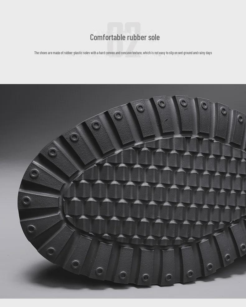 Men's Genuine Microfiber Casual Leather Shoes - Non-Slip, Trendy, and Ideal for Autumn/Winter.