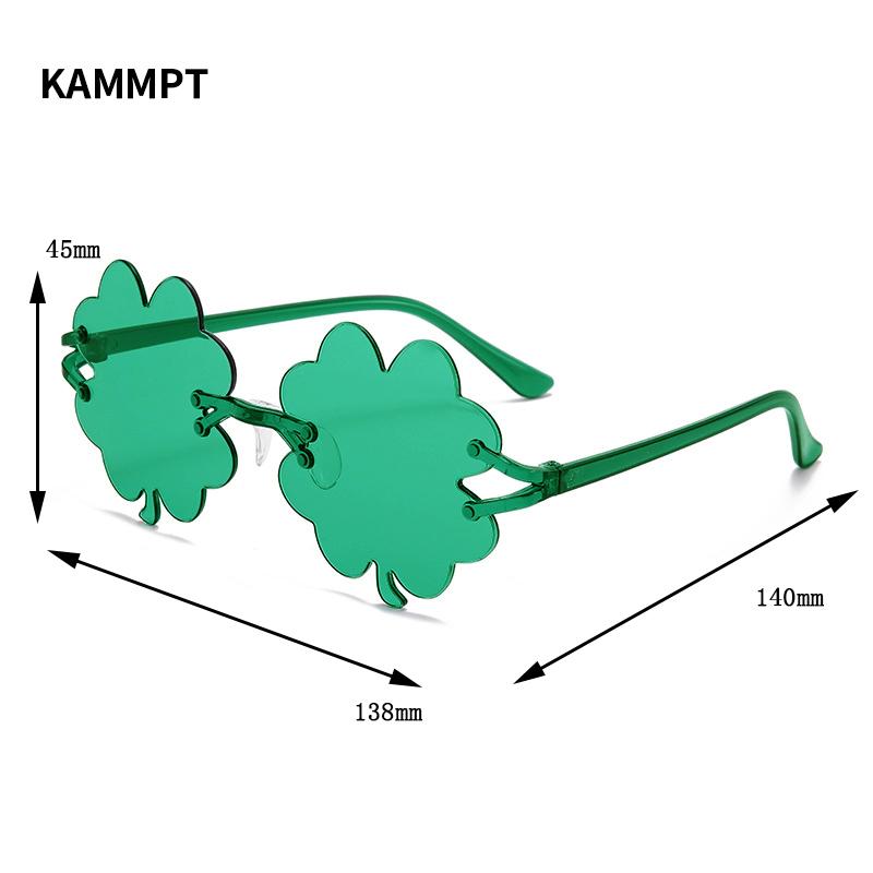 12 Pairs Per Set Fashion Rimless Floral Shades Women Candy Color Decor Party Sunglasses Ins Brand Design Sun Glasses