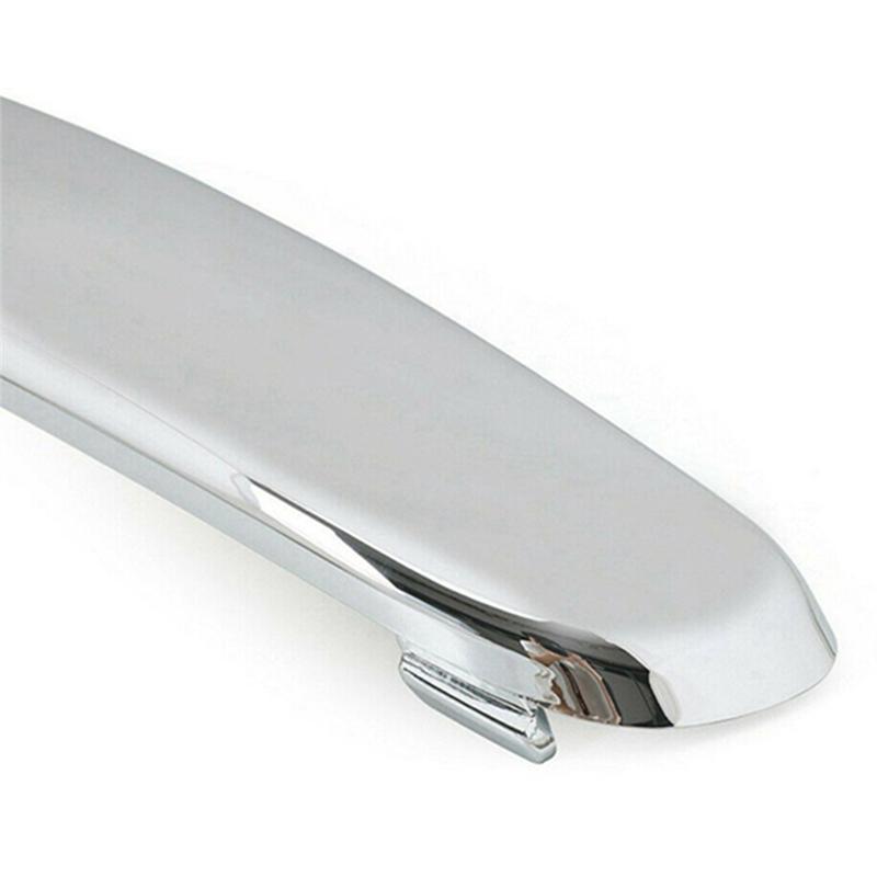 2 PCS Chrome Front Bumper Lower Trim Strips 735455056 735455057 Car Accessories For Fiat 500 2007-2015