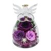 Eternal Flower Rose Gift Box Little Angel Christmas Eternal Flower Glass Cover Valentine's Day Gift