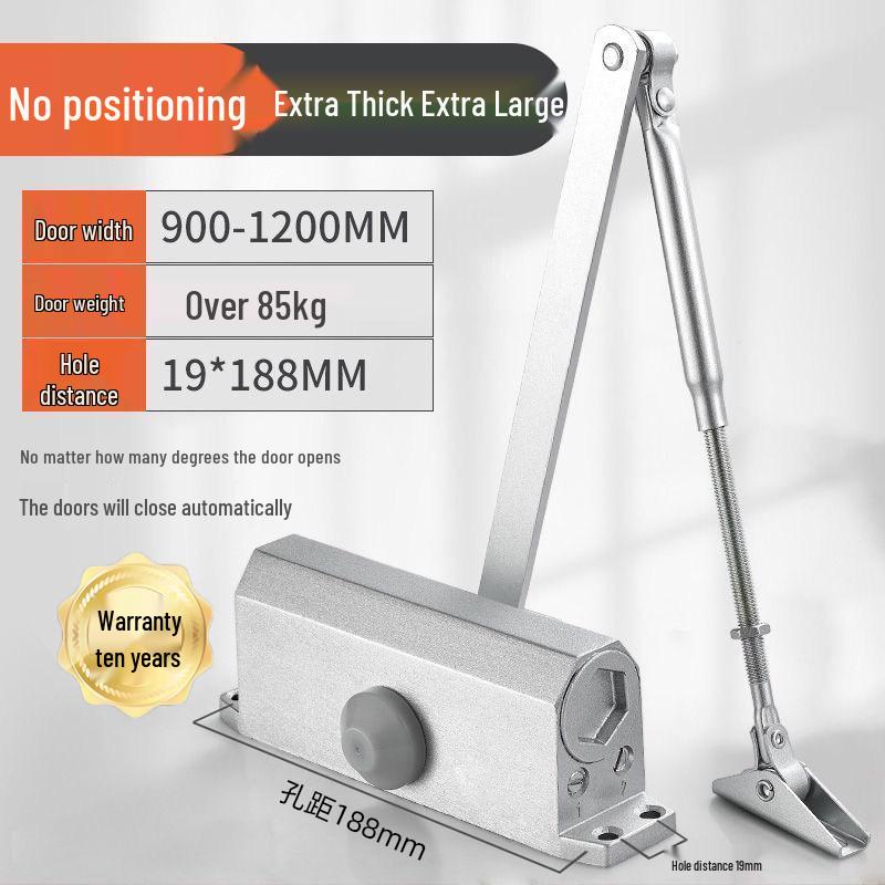 Hydraulic Silent Fire Door Closer - Push-Pull Main Door Buffer Unit