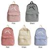 Cute Bowknot Plaid School Backpack Lightweight School Bag Nylon Student Rucksack for Girls Women High School College Work