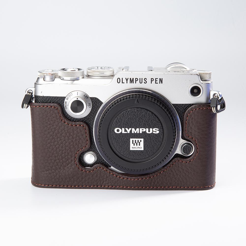 

Сумка-чехол F для OLYMPUS PEN-F Чехол Кожаная сумка для камеры Натуральная кожа Чехол-половина для камеры Защитный чехол Фотоаксессуары For OLYMPUS PEN-F