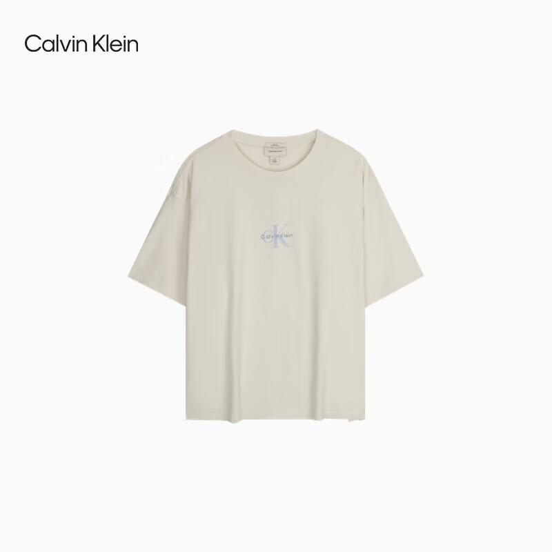 Calvin Klein Jeans Men s CK Logo Print Cotton Loose Short Sleeve T-Shirt L