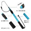 SANLIKE Detachable Telescopic Fishing Gaff, Aluminum, High-Quality Series, Telescopic Fishing Tool, Gripper Fishing (SC-128-Blue)