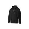 Puma Sudadera con capucha de algodón con cordón y estampado de logotipo Unisex Sudadera con capucha Negra 535374-01