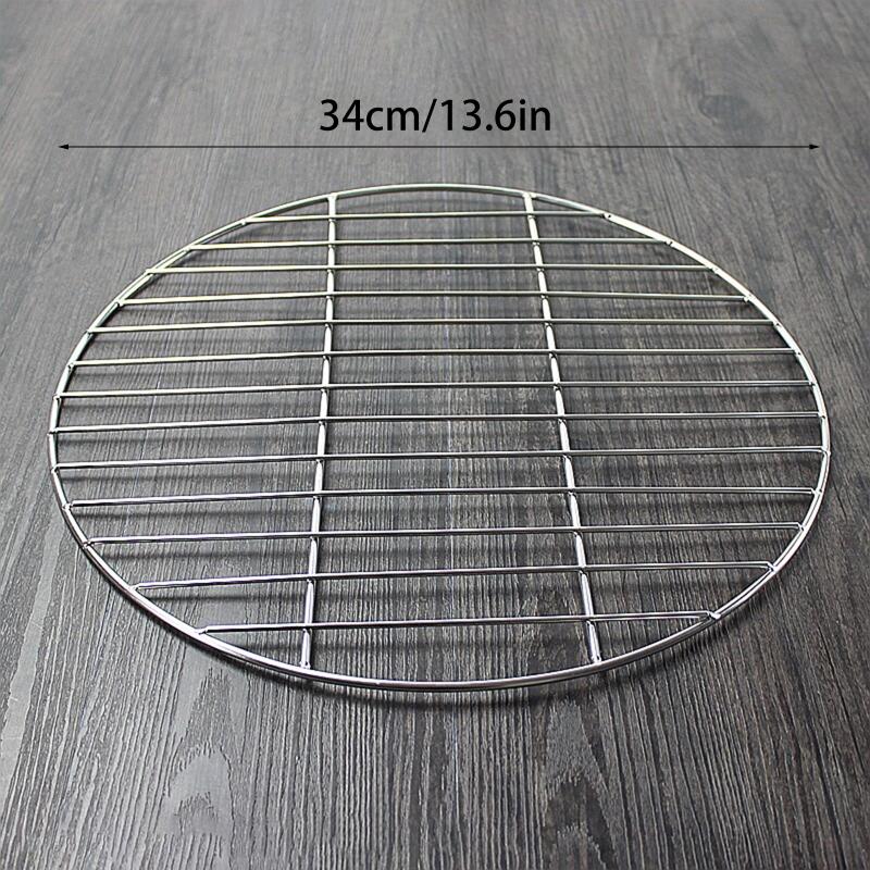 Round Stainless Steel BBQ Grill Grate Grid Wire Mesh Rack Replacement Cooking Net for Charcoal Gas Grill Outdoor Barbecue Use