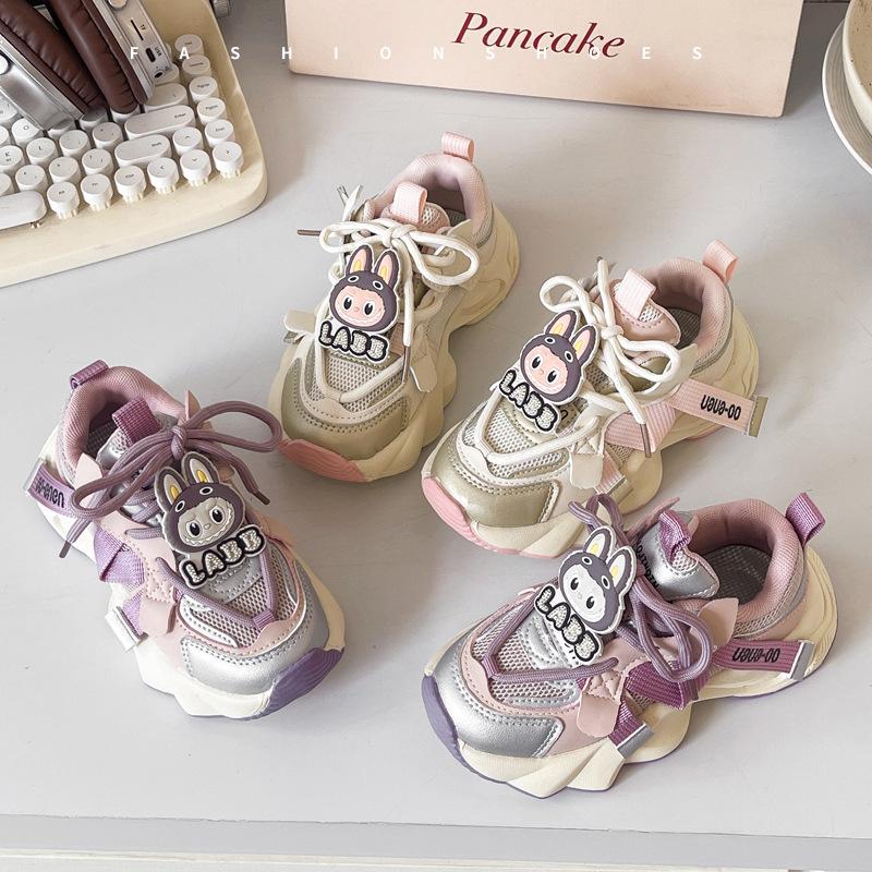 Classmate Girl Autumn 2025 New Rabub Children's Sports Shoes Little Girl Fashion Explosion New Fashion