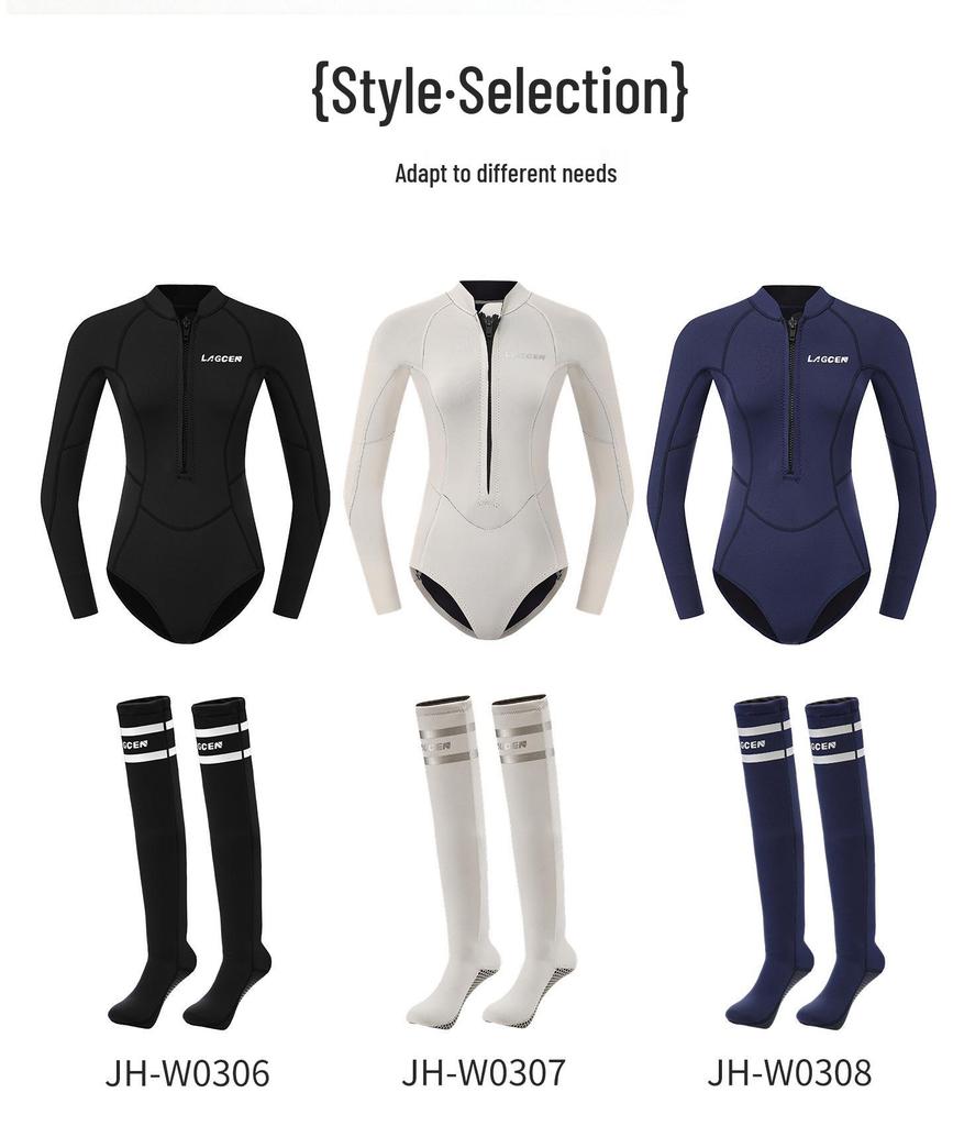 LAGCEN Women's One-Piece Wetsuit for Diving, Surfing, Snorkeling – Warm Jellyfish Protection