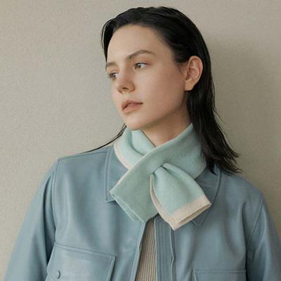 Warmer Strick-Kurzschal für Büroanzug Dekorative Halsmanschette Halstuch Damen Halsbekleidung Outdoor Indoor Gekreuzter Schal