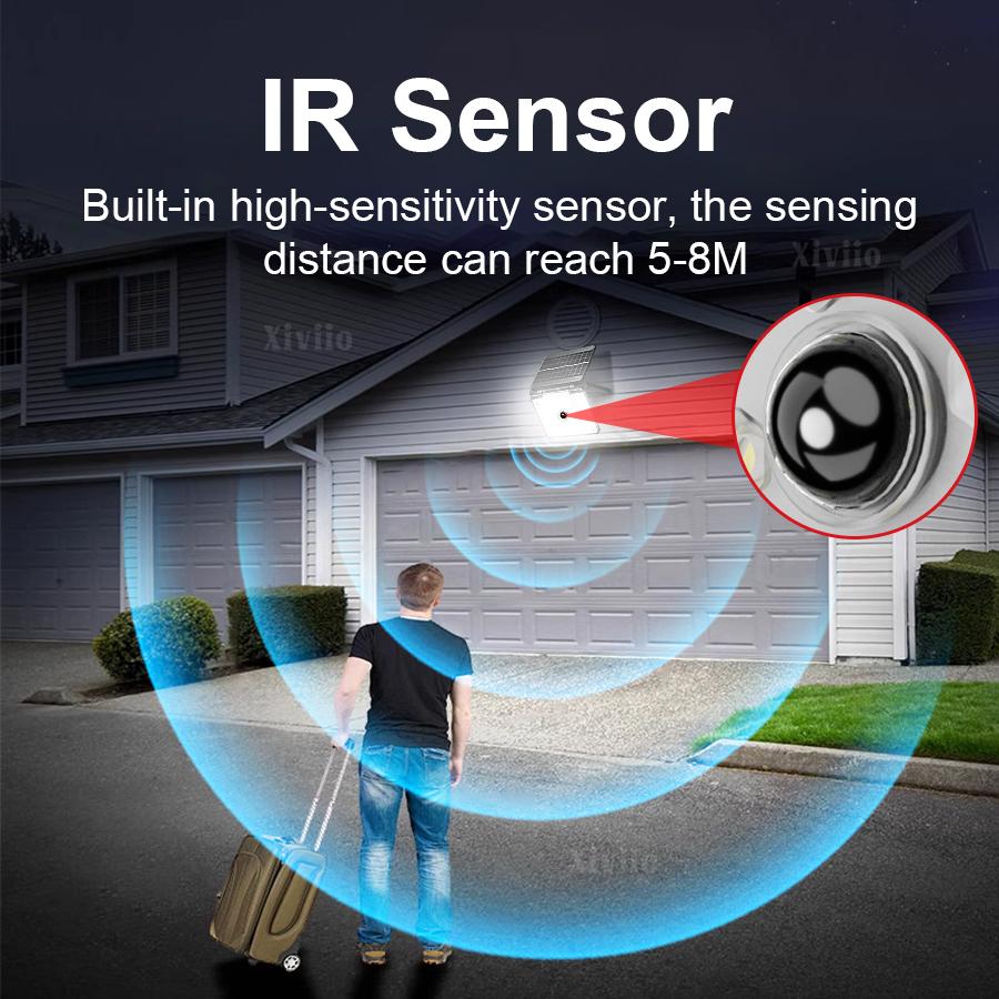 LED Solar Light Outdoor 137 LED Spotlights Waterproof Motion Sensor Human Solar Flood Security Wall Lights 3 Modes