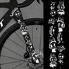 1 Set MTB Rennrad Rahmen Aufkleber Cartoon DIY Reflektierend Wasserdicht Fahrrad Aufkleber Für Fahrrad Rahmen Oberrohr