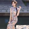 Caidie Sleeveless National Style New Chinese Long Improved Cheongsam 1011 New Young Women's High-end Dress Summer