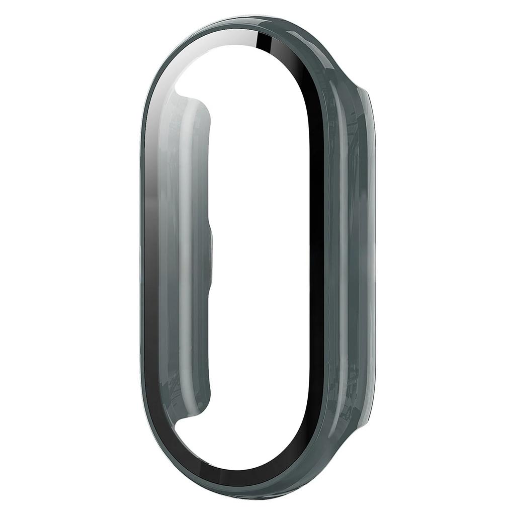 PC Case+Glass for Xiaomi Mi Band 10 All-around Bumper Anti-scratch Protective SmartBand Cover HD Screen Protector for MiBand 10