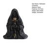 Halloween Ornament Gothic Style Mysterious Black Robe Design Evil Face Statue Halloween Theme Party Decoration