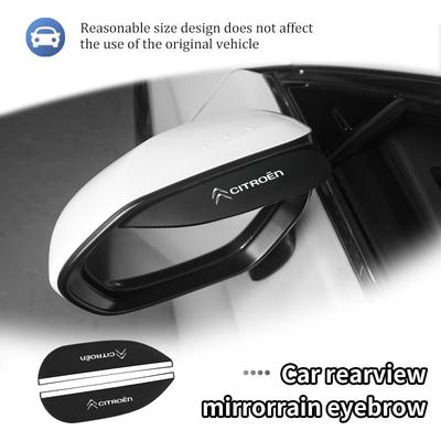 2pcs Car Rearview Mirror Rain Eyebrow Protector Stickers For Grand Berlingo Jumper Celysee Xsara Picasso Aircross