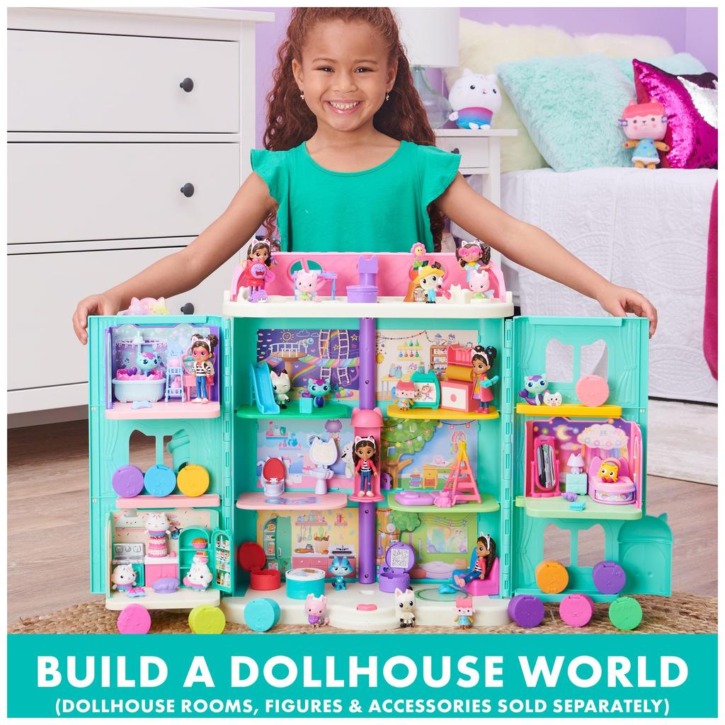 Gabby's Dollhouse Primp and Pamper Bathroom with Mercat Figure (Parallel Import)