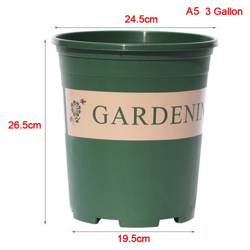 Strapazierfähiger Kunststoff Gallonen Blumentopf Gemüsepflanze Garten Baumschule Pflanztopf