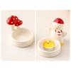 Christmas Ceramics Candle Holder Penguin Xmas Tree Mushroom Tealight Votive Candle Stand Candlestick Table Centerpiece Desktop Decoration