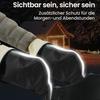 Thermische Winddichte Wasserdichte Rollstuhlhandschuhe Reflektierend für Rollator Fahrrad Mobilitätshilfe Winter Samtgefütterte Fäustlinge