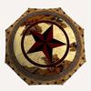 Star, Badge themed Eight rib Automatic Folding Umbrella Is Suitable for Both Men and Women, Making It A Perfect Christmas and Valentine's Da