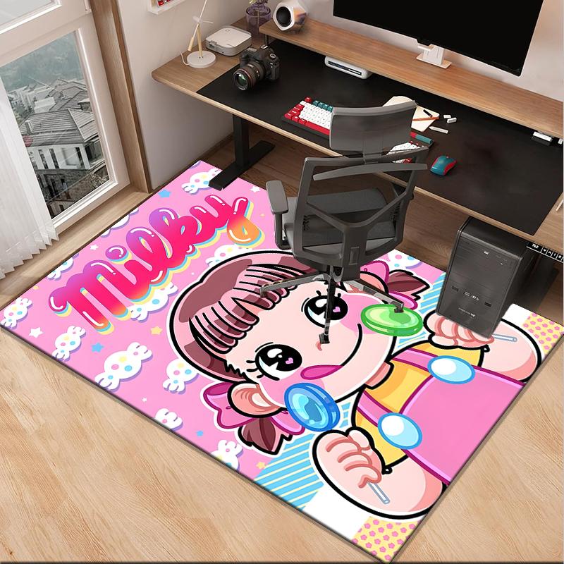 Floral Milk Celebration  Office Rug Chair Mat, Game Carpet, Suitable for Front Door, Bedroom, Living Room, Desk, Holiday Gift