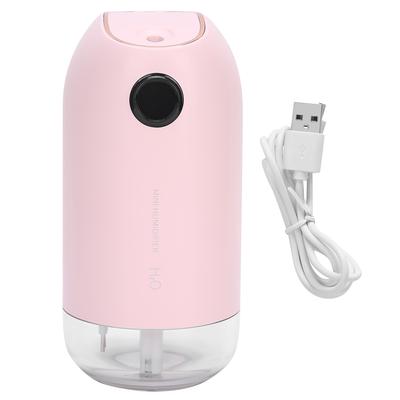 500ml Mini Air Humidifier Portable USB Rechargeable Mist Fogger Maker with Night LightPink