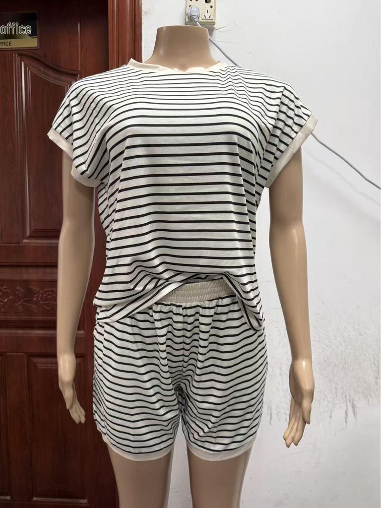 European & American Casual Women's Short Sleeve Shorts Set (2026 Edition)