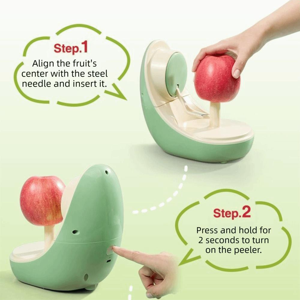 Easy To Clean Automatic Fruit Peeler USB Charging Fruit Peeling Tool Business Applications