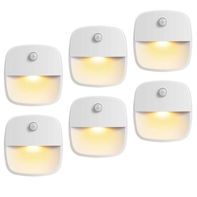 AMIR LED Motion Sensor Kitchen Battery Operated LED Night Equipped with Motion Warm Set of 6 Light, Light, Light, Light, Indoor, Sensor, Small,