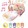 3-In-1 Interactive Educational Mat With Piano And Rattles For Babies